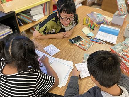 Author Isabel Roxas at Twinbrook Elementary School