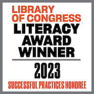 Library of Congress Literacy Award Winner 2023 Successful Practices Honoree Badge